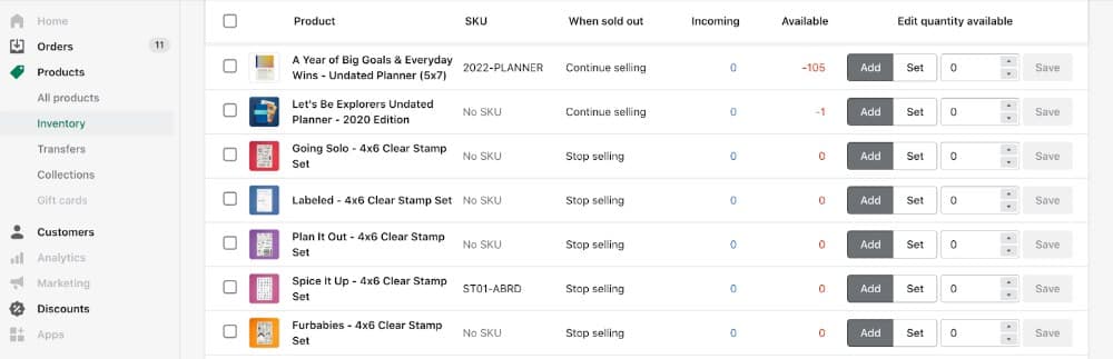 根据一份检查系统的存货清单。