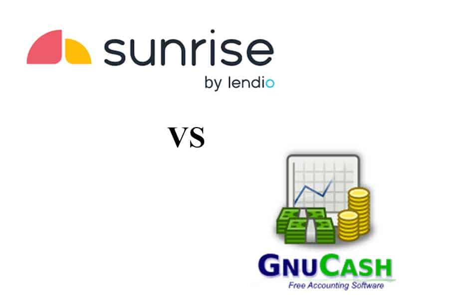Sunrise vs GnuCash标志。