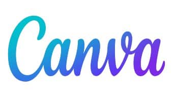 Canva的标志，链接到Canva的主页。