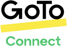 GoToConnect的标志，链接到GoToConnect主页在一个新的选项卡。