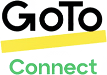 GoToConnect的标志，链接到GoToConnect主页在一个新的选项卡。