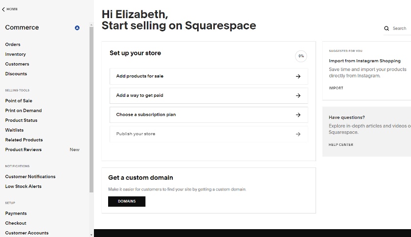 连接支付方式开始在Squarespace销售