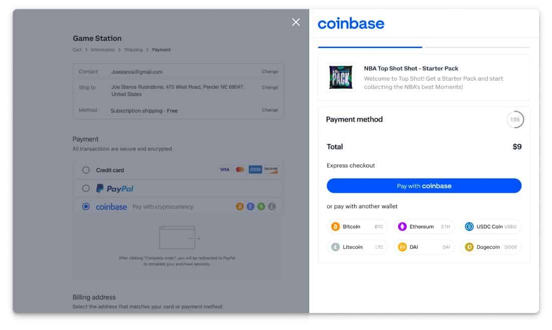 Coinbase Commerce接受多个钱包的加密支付。