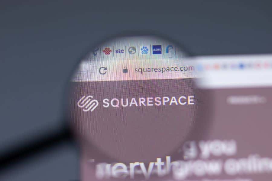 Squarespace网站放大。