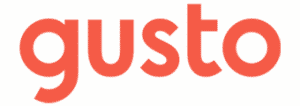Gusto logo that links to the Gusto homepage in a new tab.