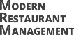 现代餐厅管理徽标
