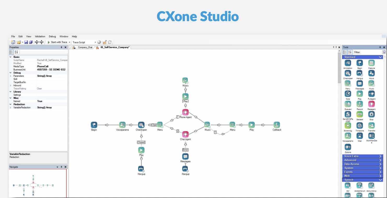 不错的CXone工作室样本工作流程。