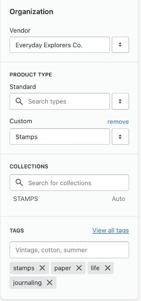 在Shopify显示智能标签。