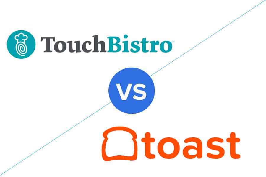 Touchbistro VS Toast标志的比较。