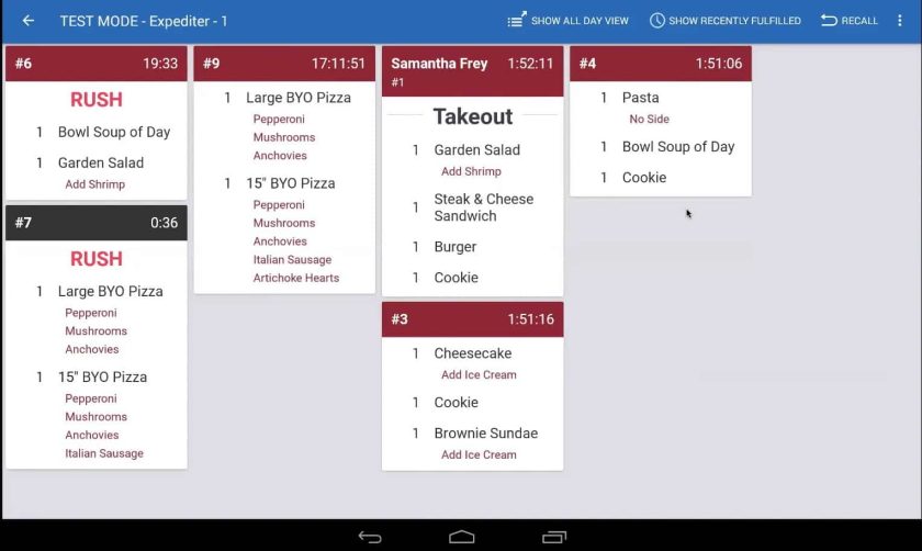 吐司订购工具样品。