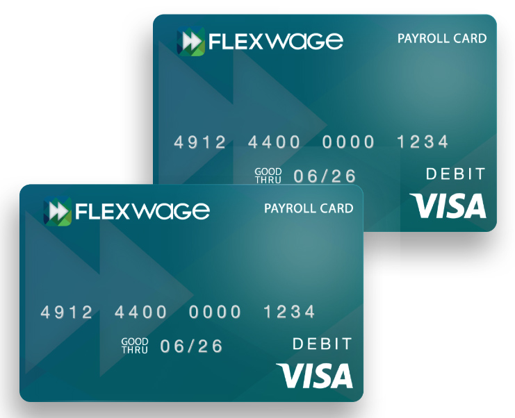FlexWage借记卡。
