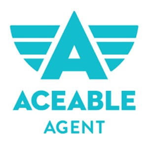 在新选项卡中链接到Aceable代理主页的Aceable代理标志。