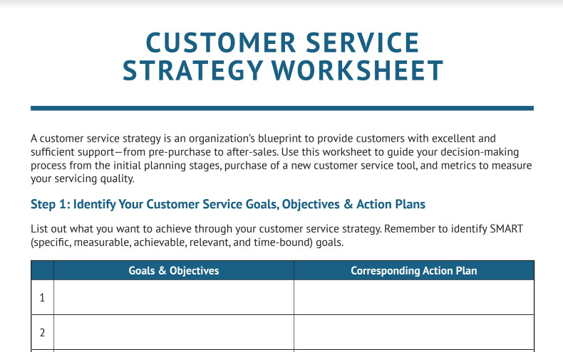 Free CRM strategy worksheet template