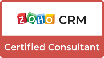 Zoho CRM认证顾问标志。