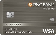 PNC积分®Visa®商务信用卡。