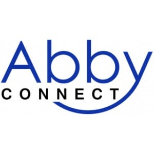 在一个新标签中链接到Abby Connect主页的Abby Connect标志。