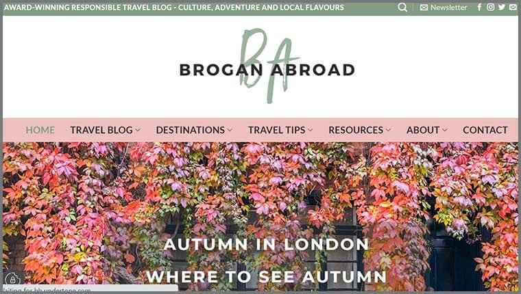 Brogan Abroad旅游博客网站。