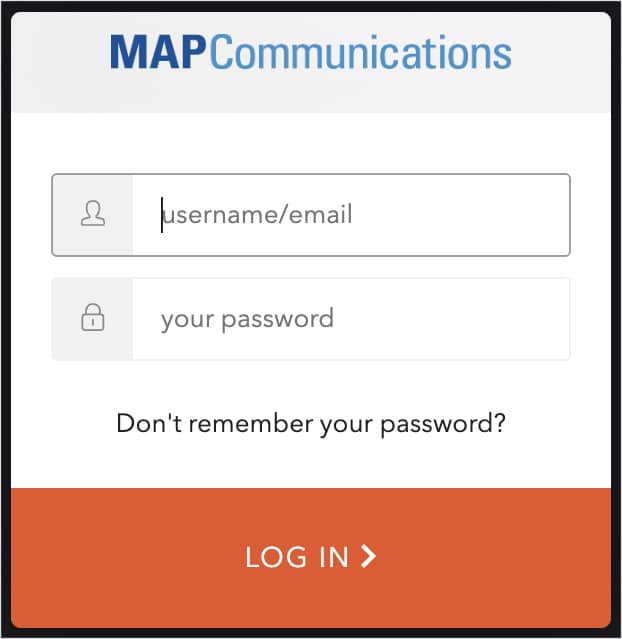 MAP通信客户端网络注册表。