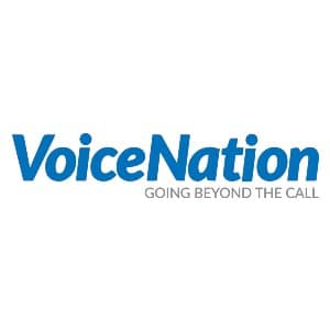 在新选项卡中链接到VoiceNation主页的VoiceNation徽标。