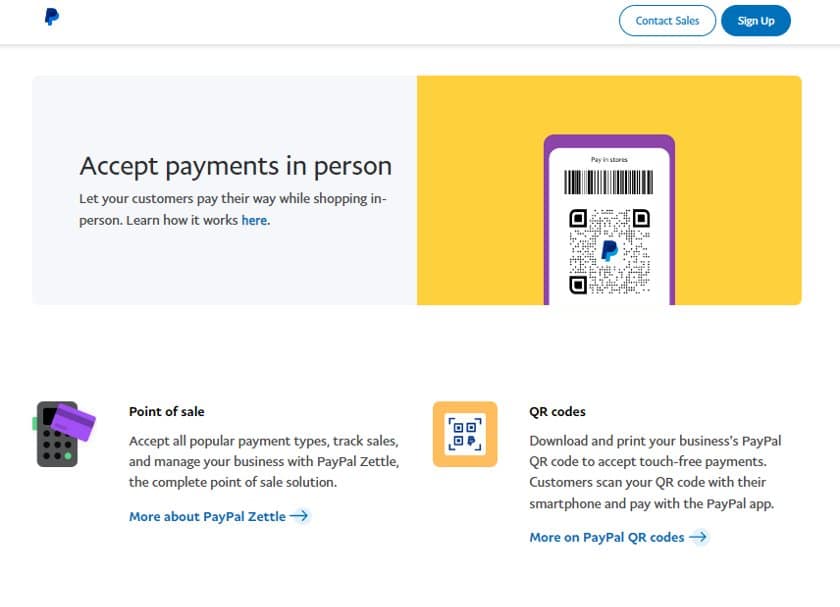 PayPal扩展到亲自支付处理。