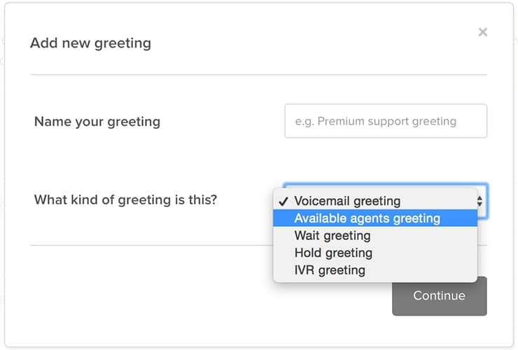 Zendesk add new greeting