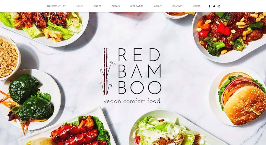 一个用Wix制作的小型企业餐厅网乐鱼游戏app下载站的例子