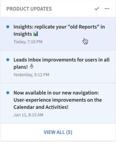 从Pipedrive的AI销售助理那里接收产品更新。