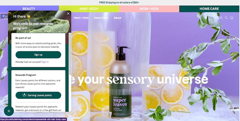 一个带有人工智能聊天机器人的护肤品商业网站