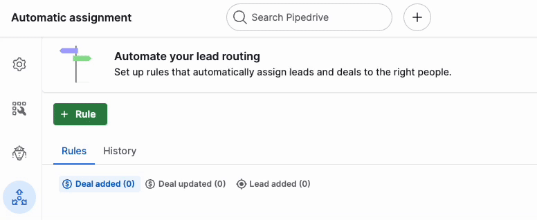 A Pipedrive user clicking the 