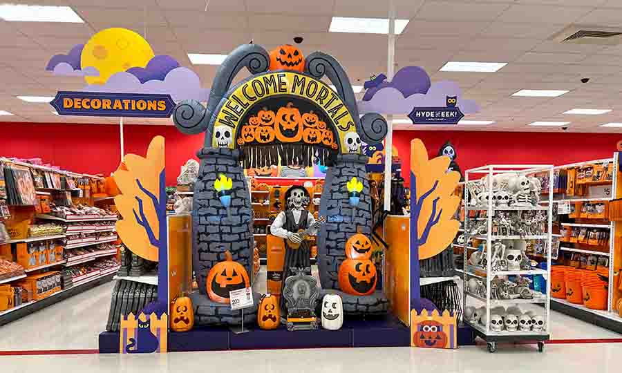 Retail halloween display.