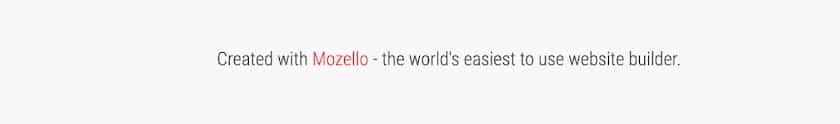 A Mozello Ad Is displayed on the footer.
