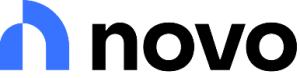 Novo logo that links to Novo homepage.