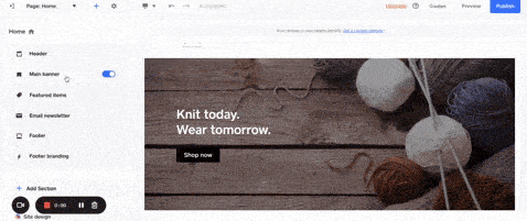 Navigating Square Online’s Website Builder.