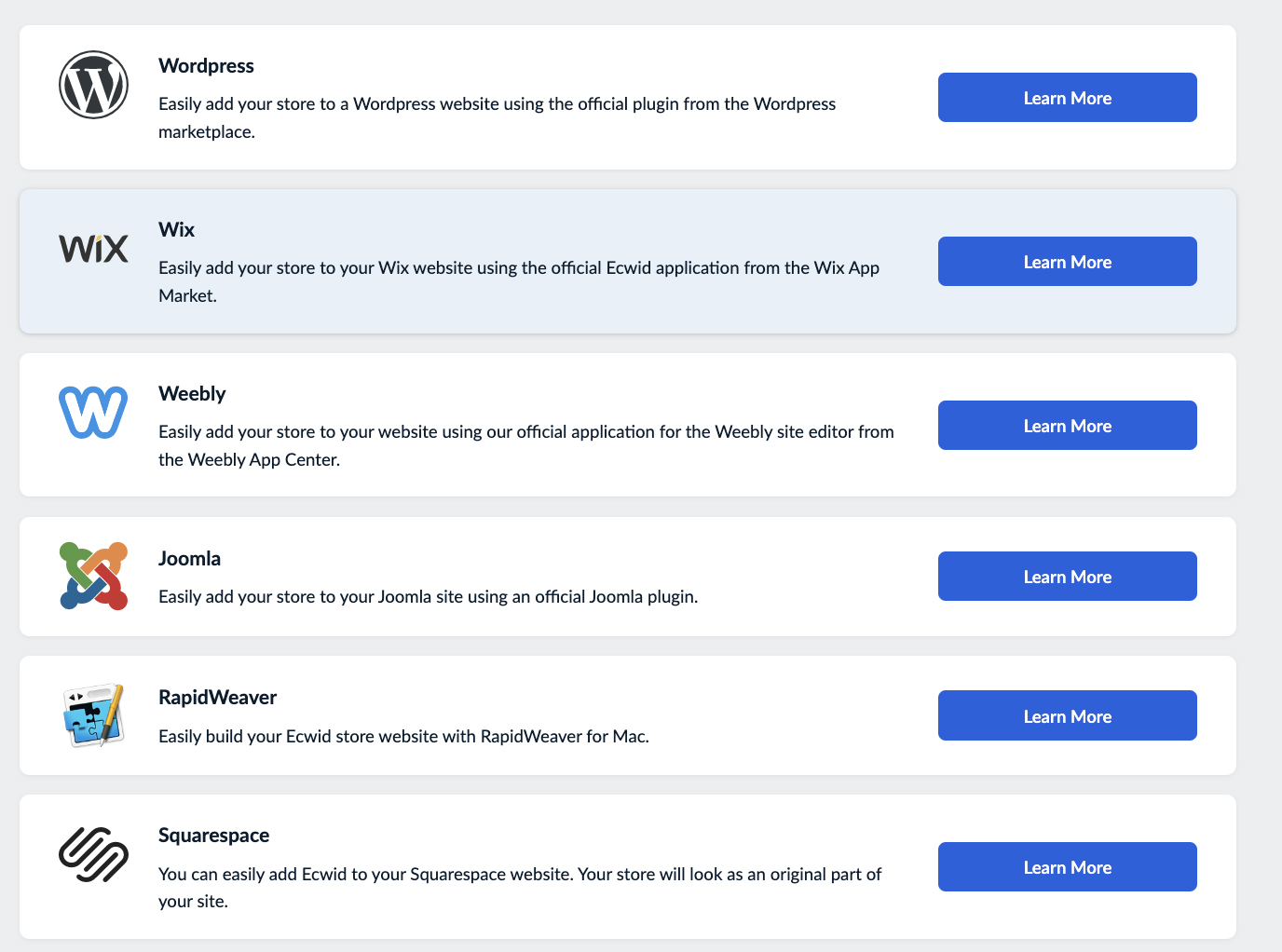 Ecwid embed to existing site instructions.